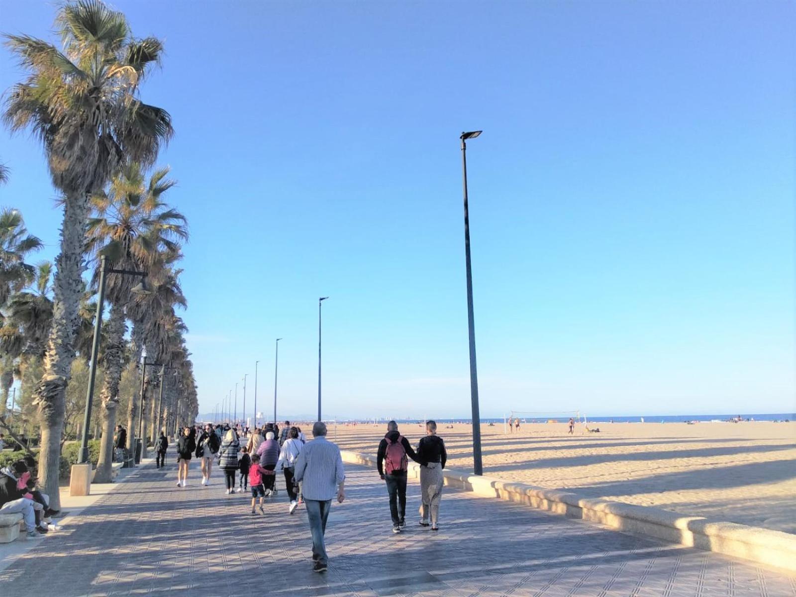 Apartamento Valencia Malvarrosa Esterno foto